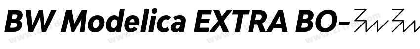 BW Modelica EXTRA BO字体转换 BW Modelica EXTRA BO字体转换